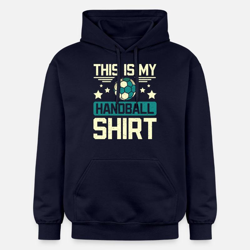 C’est mon handball - Sweat à capuche Softstyle® Gildan Unisexe - bleu marine