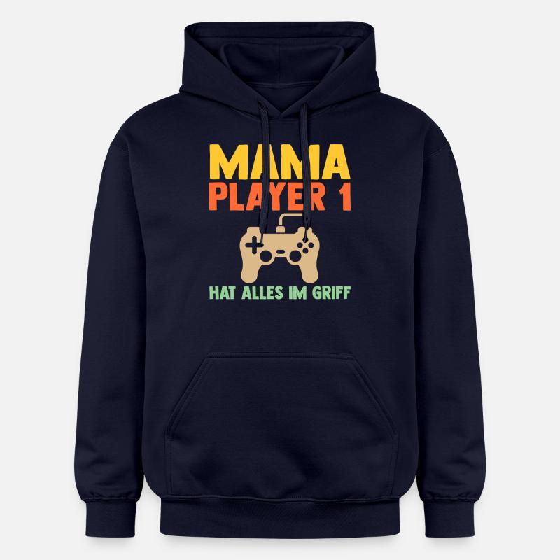 Mère Équipe Maman - Sweat à capuche Softstyle® Gildan Unisexe - bleu marine
