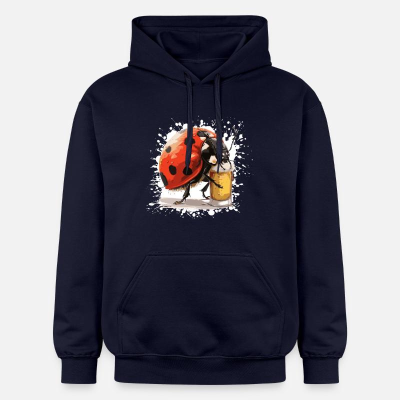 Bière Ladybug - Sweat à capuche Softstyle® Gildan Unisexe - bleu marine