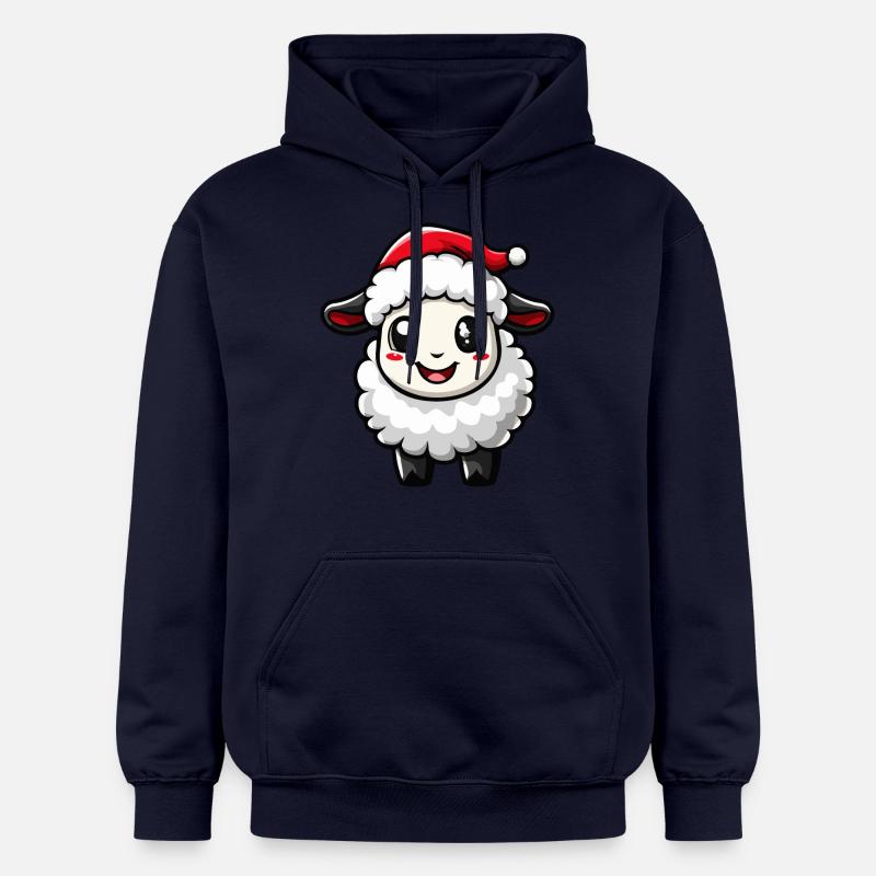 Mouton Noël Mignon - Sweat à capuche Softstyle® Gildan Unisexe - bleu marine