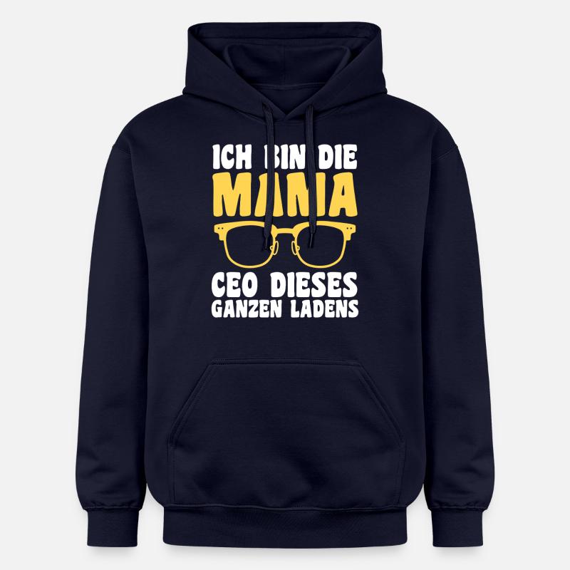 Mère Équipe Maman - Sweat à capuche Softstyle® Gildan Unisexe - bleu marine