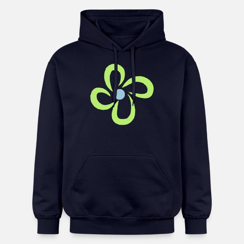 fleur - Sweat à capuche Softstyle® Gildan Unisexe - bleu marine