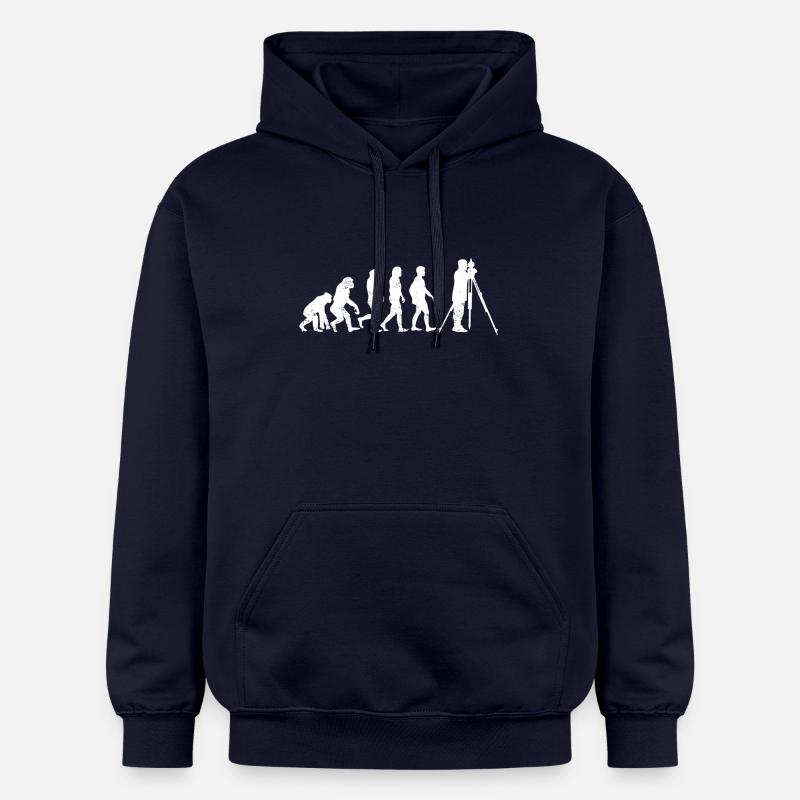 Landvermesser evolution vermesser geschenk beruf - Gildan Unisex Softstyle® Midweight Hoodie - Navy