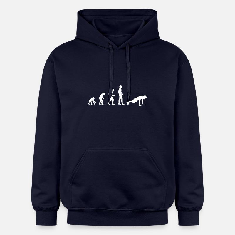 Evolution tractions - Sweat à capuche Softstyle® Gildan Unisexe - bleu marine