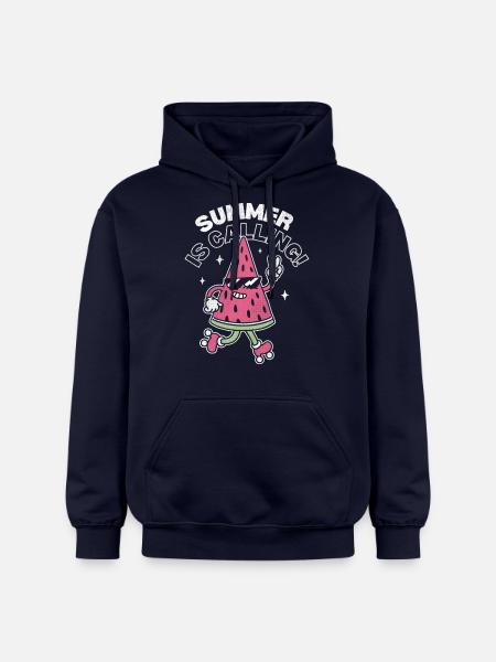 Summer is Calling - Gildan Unisex Softstyle® Midweight Hoodie - navy