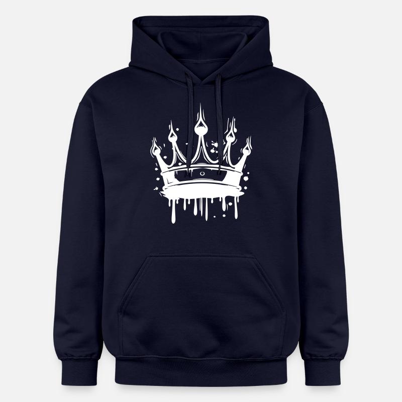 Roi de la Couronne - Sweat à capuche Softstyle® Gildan Unisexe - bleu marine