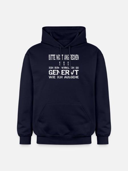 Bitte nicht ansprechen! Genervt! - Gildan Unisex Softstyle® Midweight Hoodie - Navy