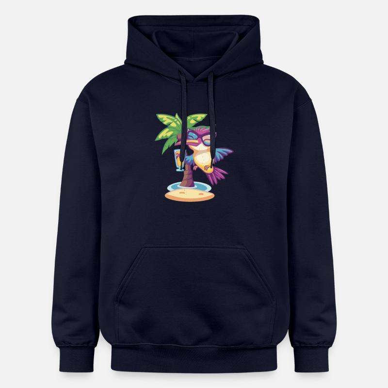Colibri Oiseau Vacances D’été - Sweat à capuche Softstyle® Gildan Unisexe - bleu marine