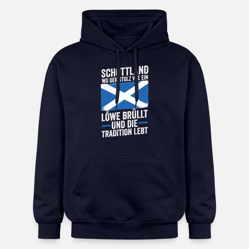 Ecossais Ecosse Ecosse Ecosse - Sweat à capuche Softstyle® Gildan Unisexe - bleu marine