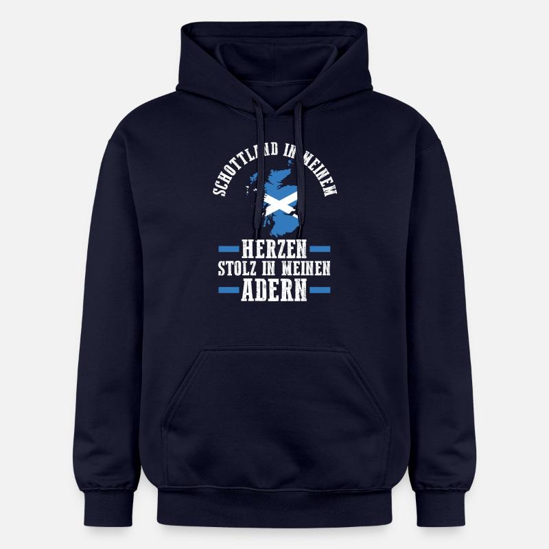 Ecossais Ecosse Ecosse Ecosse - Sweat à capuche Softstyle® Gildan Unisexe - bleu marine