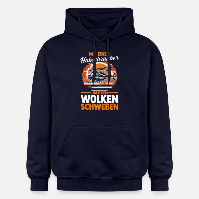 Pilote Hélicoptère Hélicoptère - Sweat à capuche Softstyle® Gildan Unisexe - bleu marine