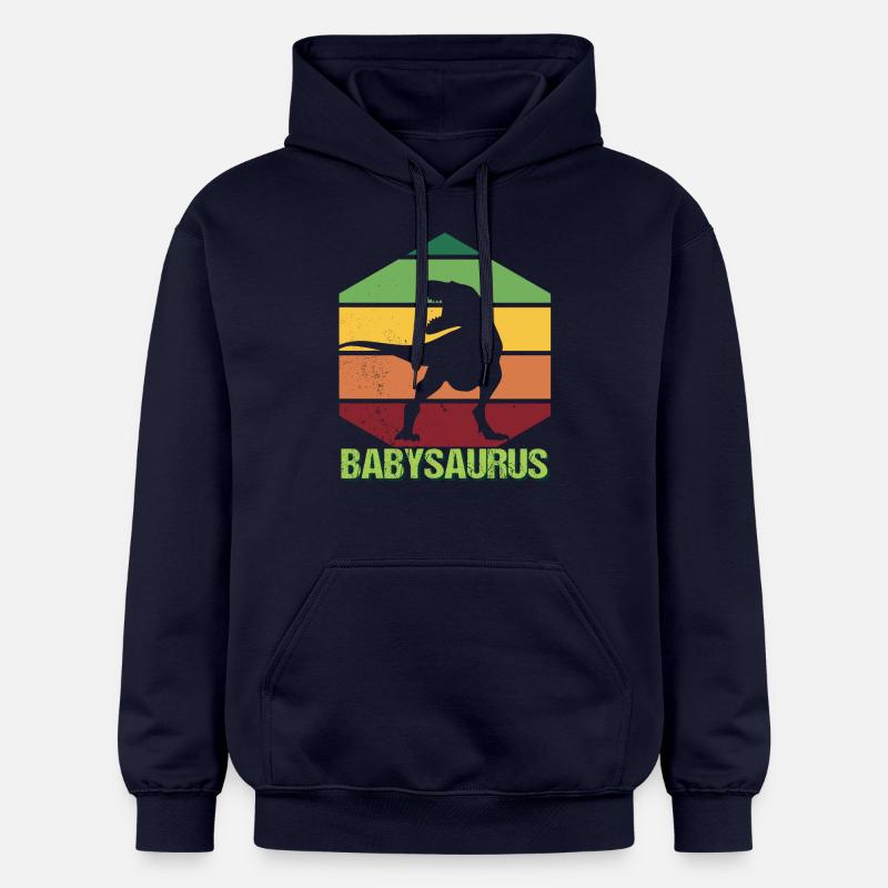 Babysaurus Dino Dinosaure - Sweat à capuche Softstyle® Gildan Unisexe - bleu marine