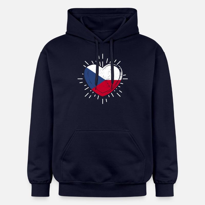 Tchèques République tchèque - Sweat à capuche Softstyle® Gildan Unisexe - bleu marine