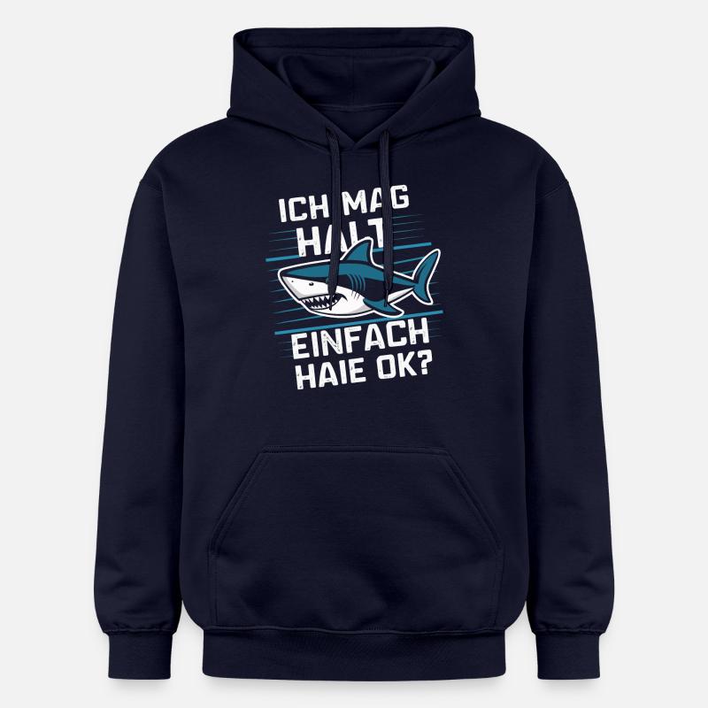 Requin Requin Requins Requin - Sweat à capuche Softstyle® Gildan Unisexe - bleu marine