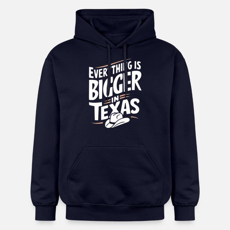 État du Texas Texans Texas - Sweat à capuche Softstyle® Gildan Unisexe - bleu marine