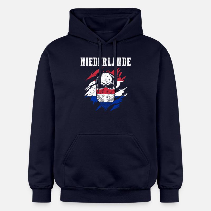 Pays-Bas Pays-Bas - Sweat à capuche Softstyle® Gildan Unisexe - bleu marine