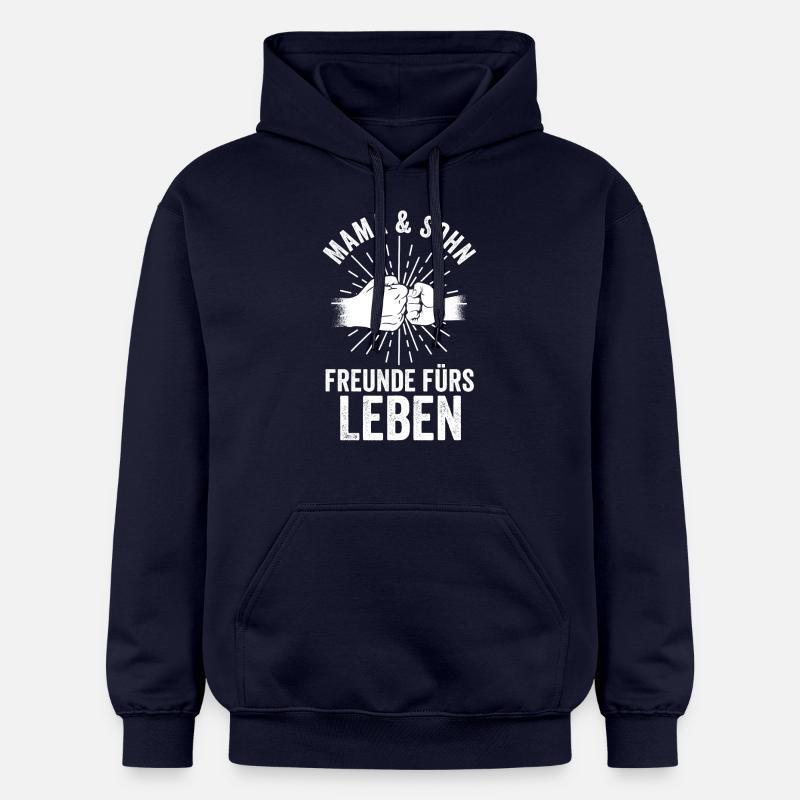 Mère, mère et fils - Sweat à capuche Softstyle® Gildan Unisexe - bleu marine