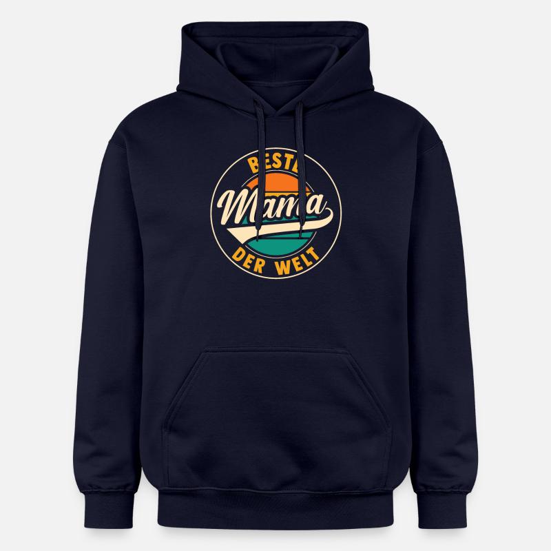 Meilleure maman du monde - Sweat à capuche Softstyle® Gildan Unisexe - bleu marine
