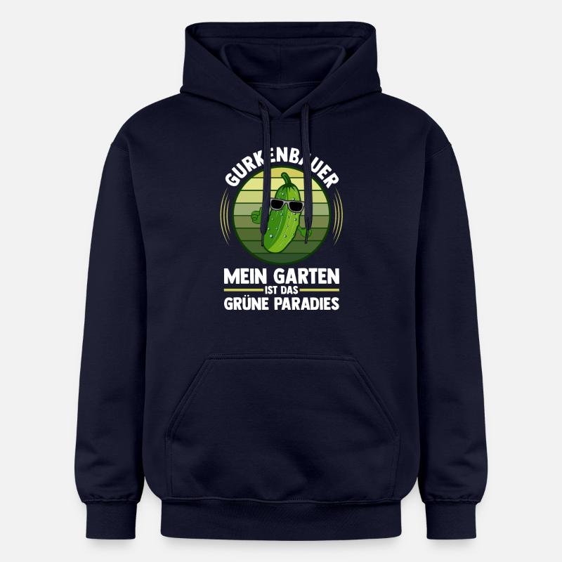 Jardinier Concombre Jardin fermier - Sweat à capuche Softstyle® Gildan Unisexe - bleu marine