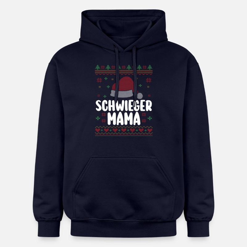 Noël Père Noël belle-mère - Sweat à capuche Softstyle® Gildan Unisexe - bleu marine