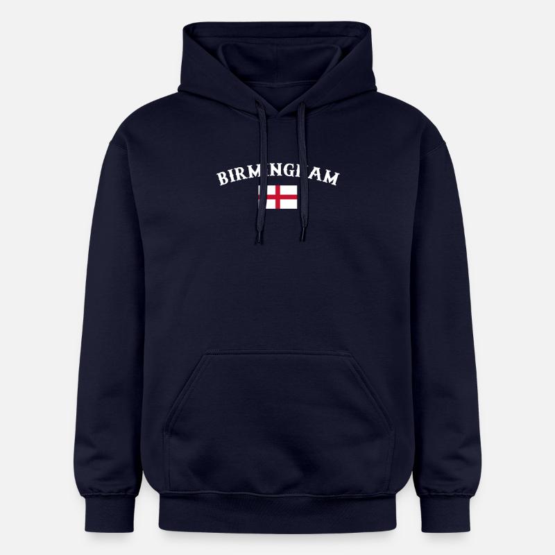 Birmingham Angleterre Drapeau anglais Anglais - Sweat à capuche Softstyle® Gildan Unisexe - bleu marine