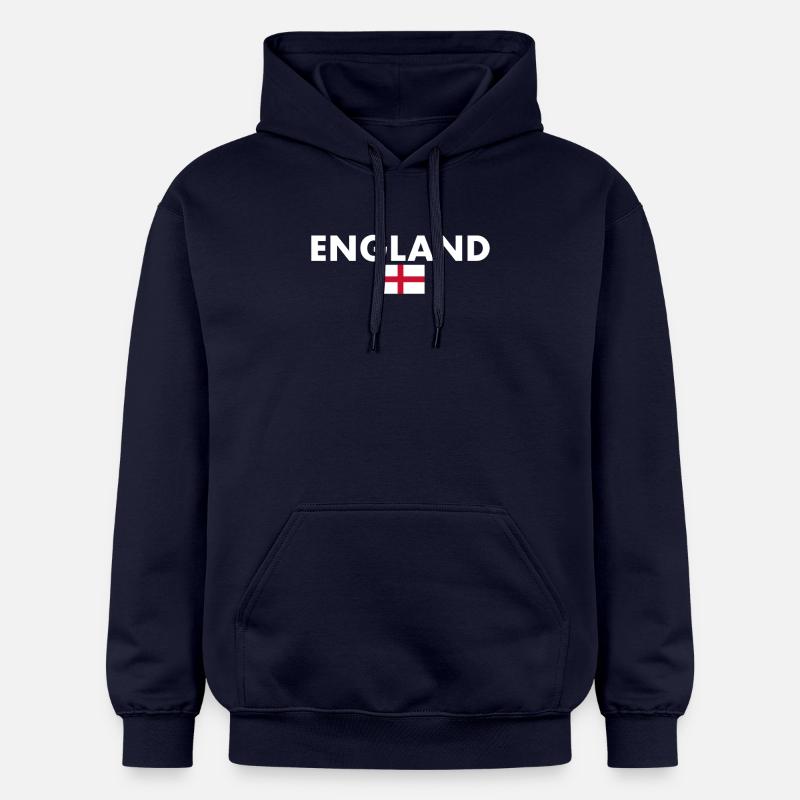 Angleterre Anglais Drapeau anglais - Sweat à capuche Softstyle® Gildan Unisexe - bleu marine