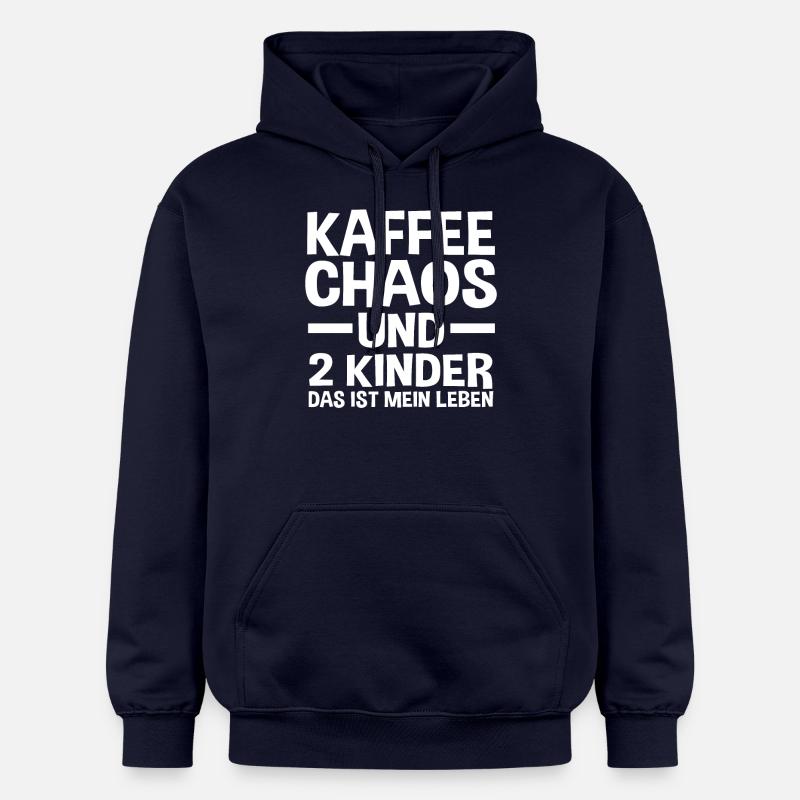 Maman de 2 enfants - Sweat à capuche Softstyle® Gildan Unisexe - bleu marine