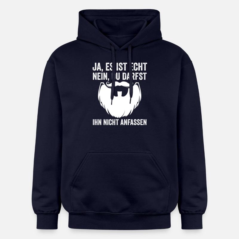 Bärtig Bartträger Bart - Gildan Unisex Softstyle® Midweight Hoodie - Navy