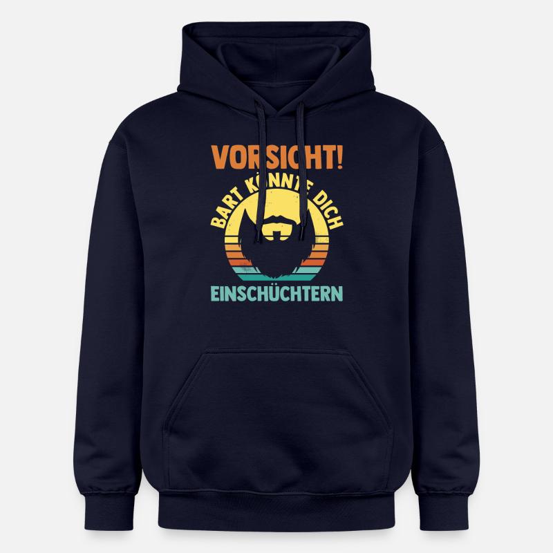 Bärtig Bartträger Bart - Gildan Unisex Softstyle® Midweight Hoodie - Navy