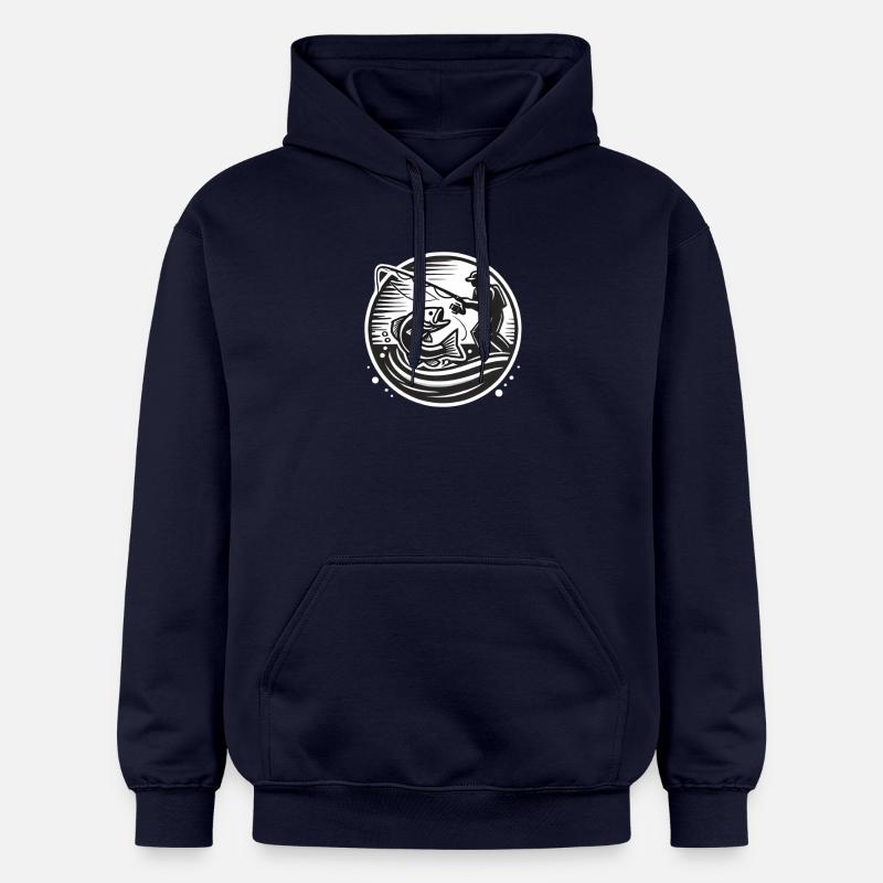 Pêche - Sweat à capuche Softstyle® Gildan Unisexe - bleu marine
