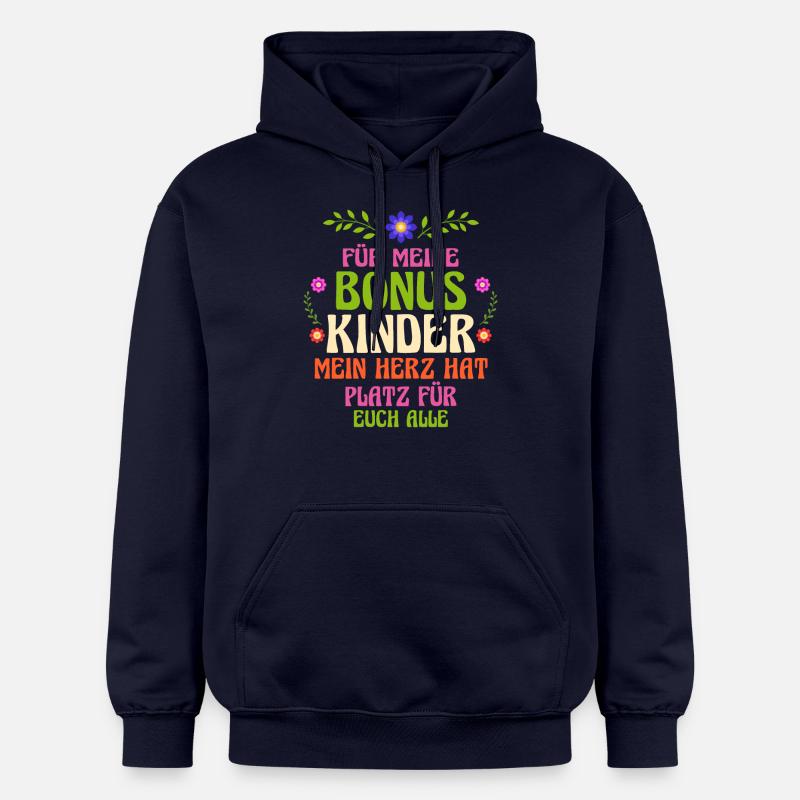 Stiefmutter Pflegemutter Ziehmutter Bonusmama - Gildan Unisex Softstyle® Midweight Hoodie - Navy