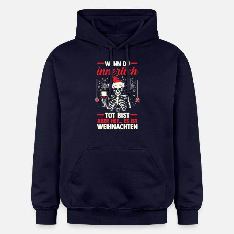Noël du Père Noël - Sweat à capuche Softstyle® Gildan Unisexe - bleu marine