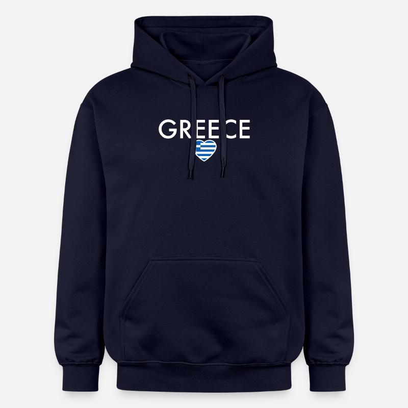 Grèce Grèce Drapeau grec Grec - Sweat à capuche Softstyle® Gildan Unisexe - bleu marine