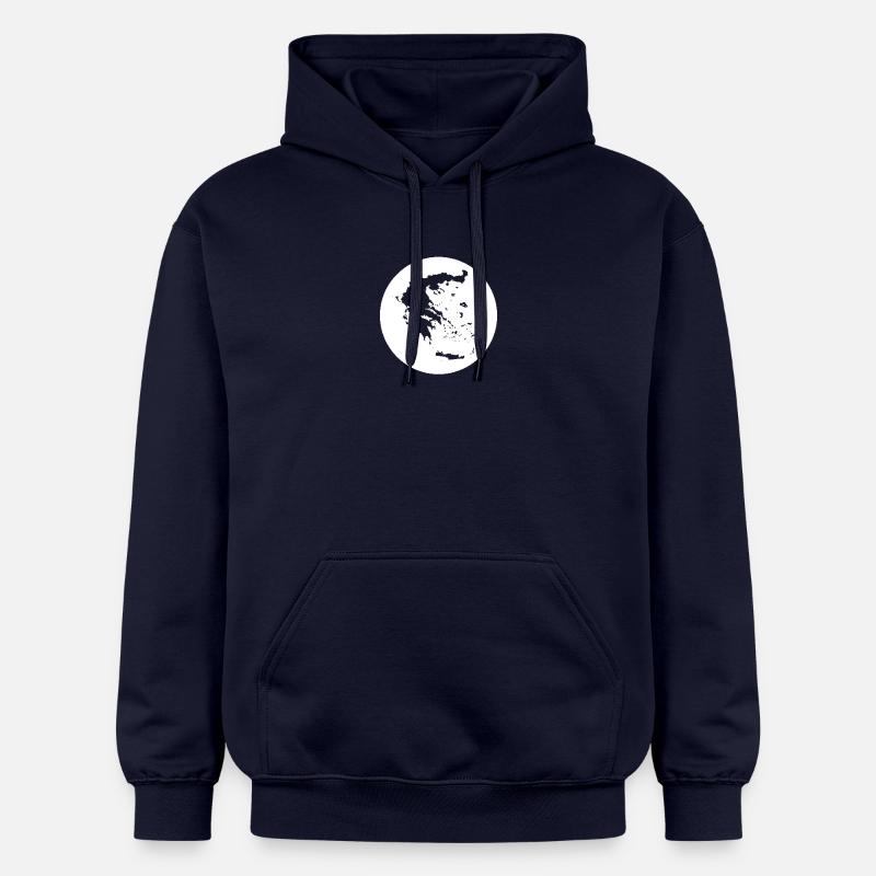 Carte Grèce Grèce Grèce - Sweat à capuche Softstyle® Gildan Unisexe - bleu marine