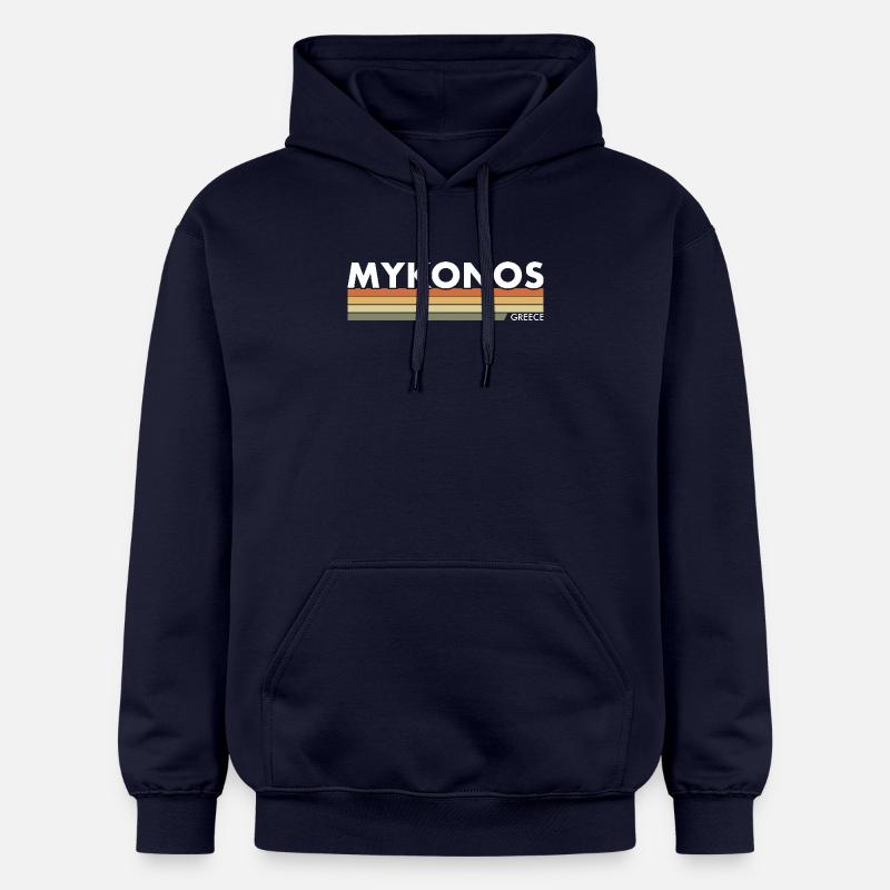 Mykonos Hellas gresk gresk - Gildan Unisex Softstyle® Midweight Hoodie - marine