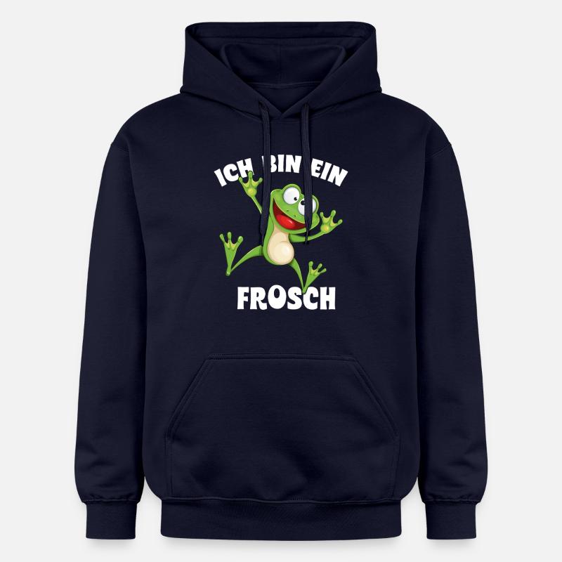 Je suis une grenouille - Sweat à capuche Softstyle® Gildan Unisexe - bleu marine