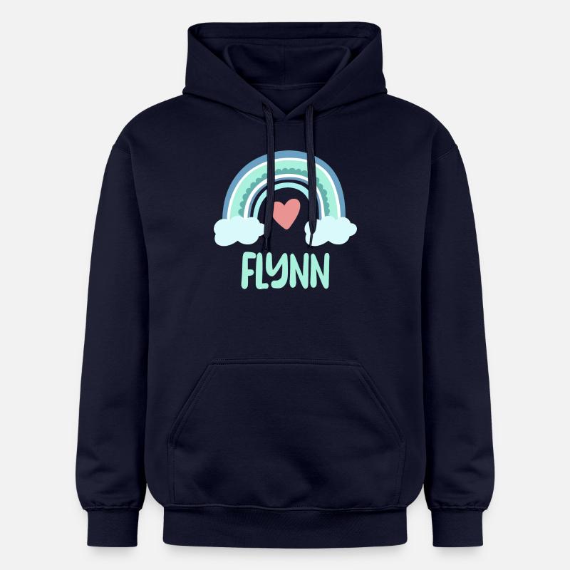 Flynn Nom Rainbow Baby - Sweat à capuche Softstyle® Gildan Unisexe - bleu marine