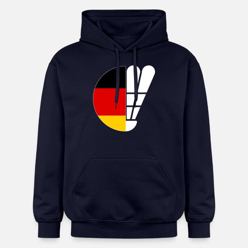 Badminton Drapeau allemand Badminton - Sweat à capuche Softstyle® Gildan Unisexe - bleu marine
