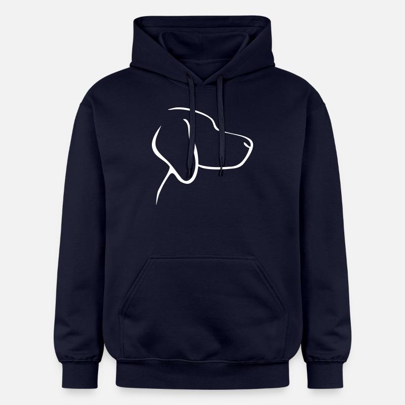 Chien - Sweat à capuche Softstyle® Gildan Unisexe - bleu marine