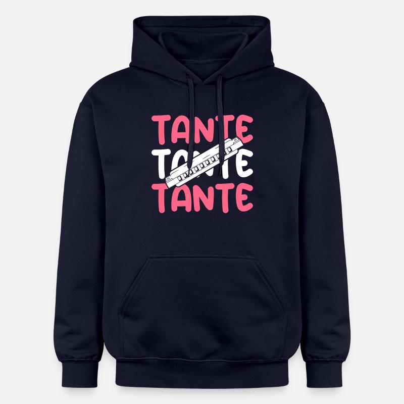 Harmonica Tante Harmonica - Sweat à capuche Softstyle® Gildan Unisexe - bleu marine