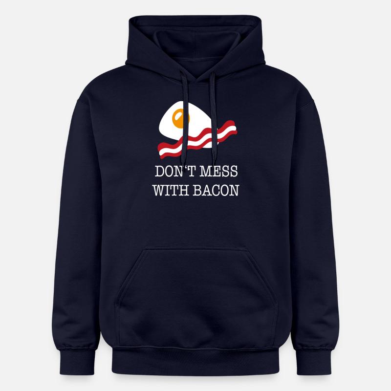 Bacon - Gildan Unisex Softstyle® Midweight Hoodie - navy