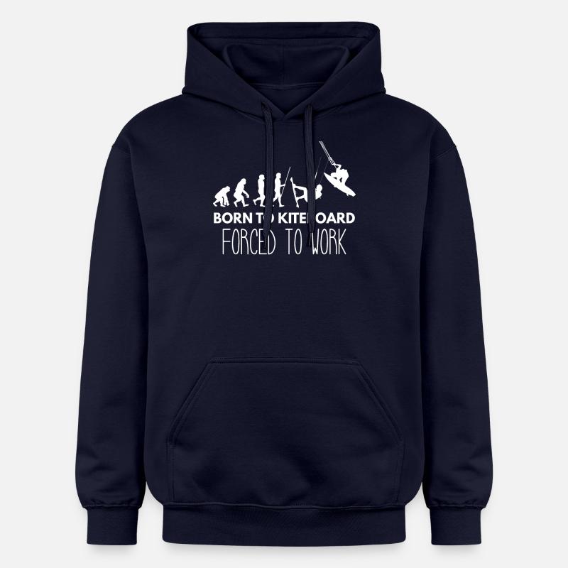 Kitesurfen - Kitesurfer - Kitesurfing - Evolution - Gildan Unisex Softstyle® Midweight Hoodie - Navy