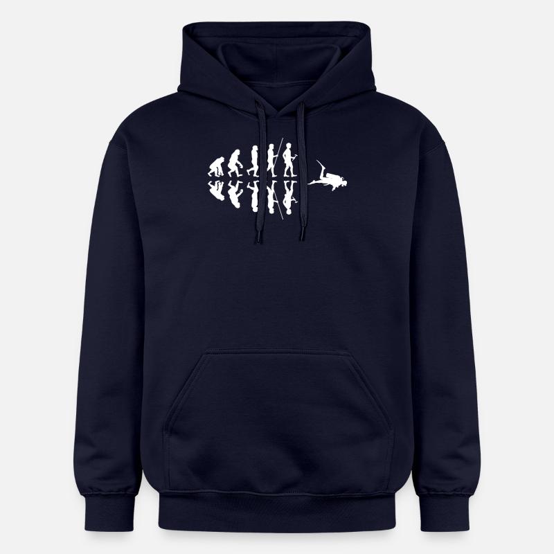 Tauchen - Taucher - Scuba Diving - Evolution - Gildan Unisex Softstyle® Midweight Hoodie - Navy