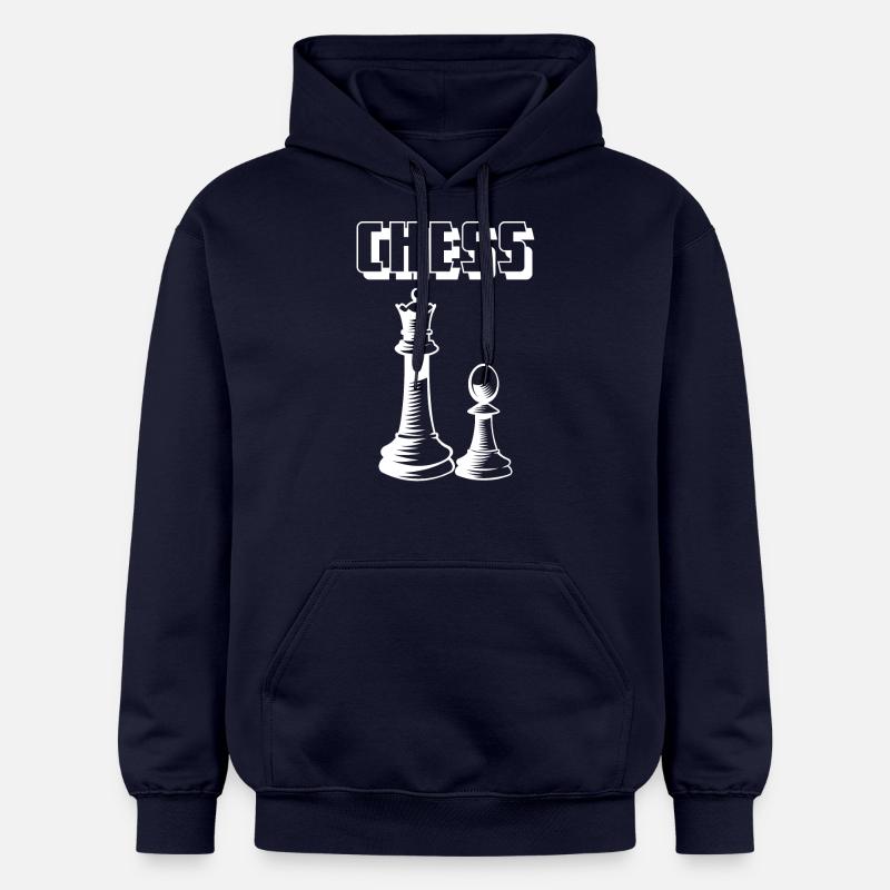 Echecs - Echecs - Echecs - Jeu - Sweat à capuche Softstyle® Gildan Unisexe - bleu marine