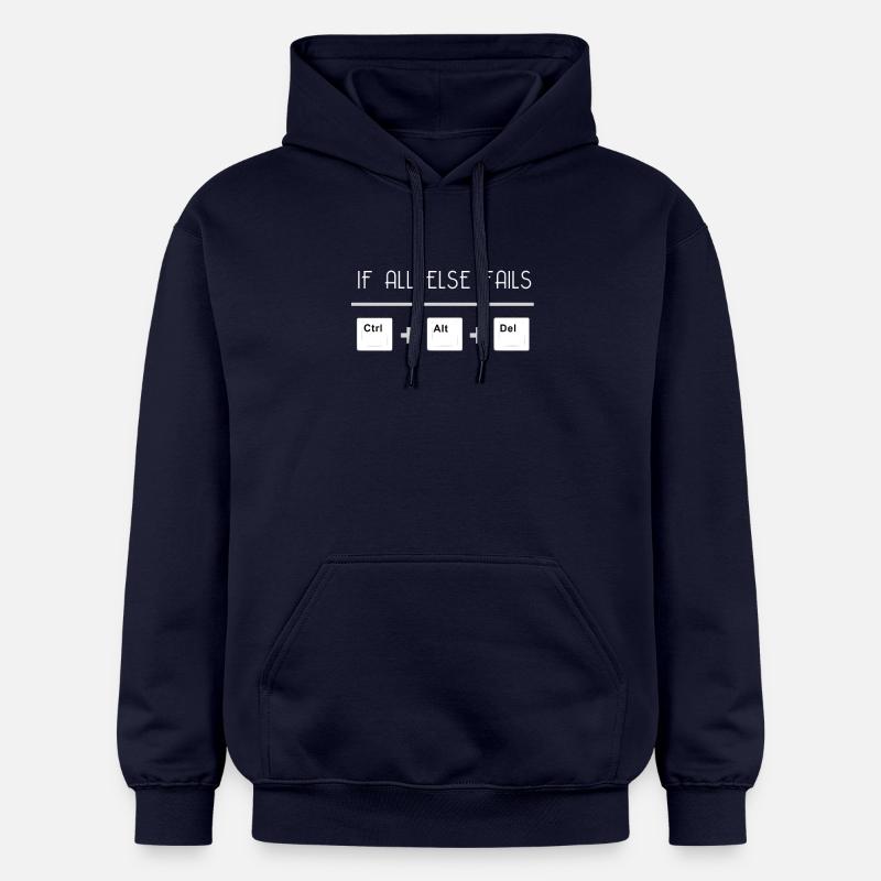 Annuler Ctrl + Alt + Suppr - Sweat à capuche Softstyle® Gildan Unisexe - bleu marine