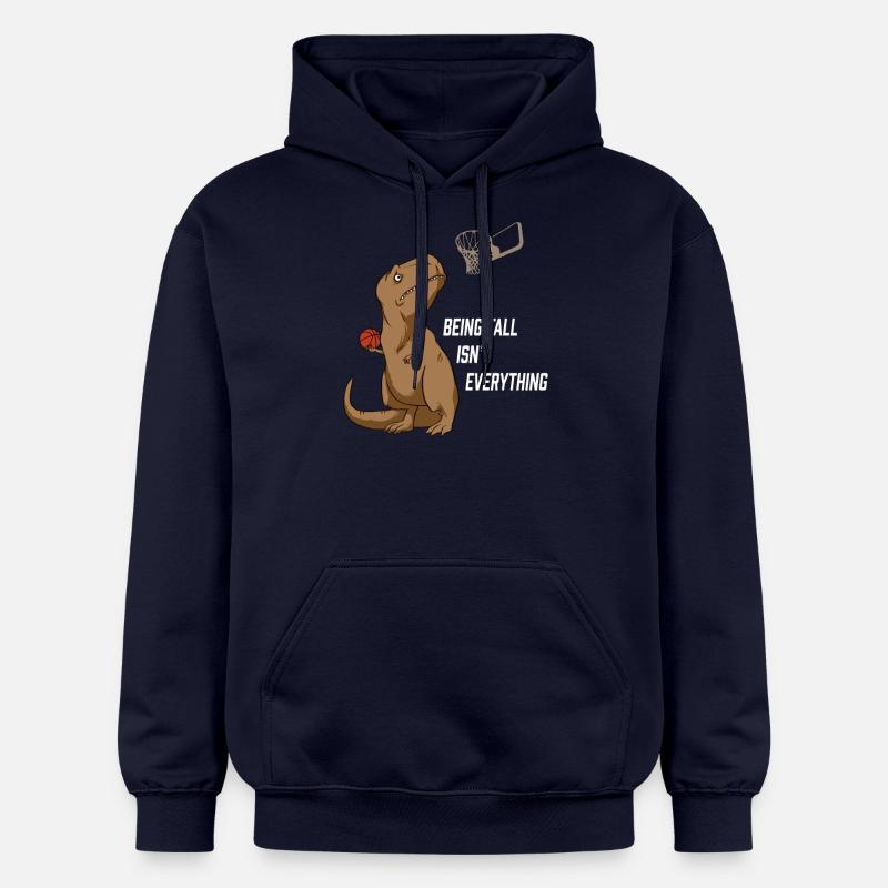 Funny Basketball T-rex - Sweat à capuche Softstyle® Gildan Unisexe - bleu marine