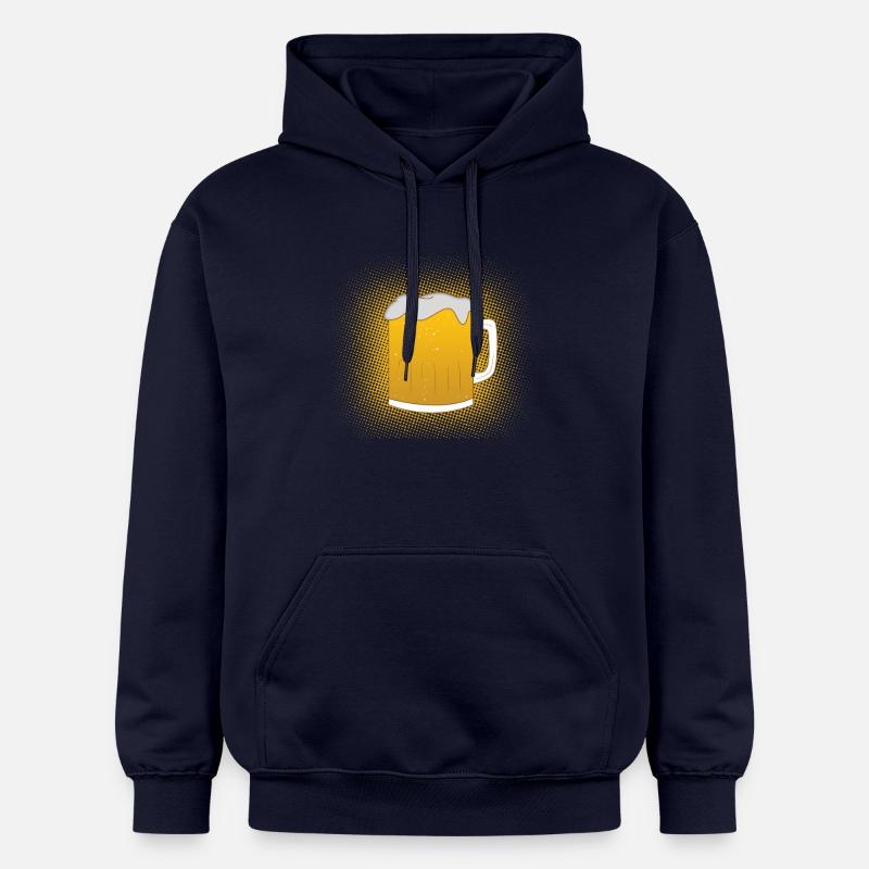 Chope de bière - Sweat à capuche Softstyle® Gildan Unisexe - bleu marine