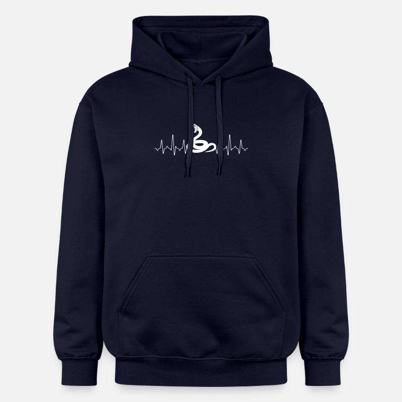 Battement de coeur de serpent - Sweat à capuche Softstyle® Gildan Unisexe - bleu marine