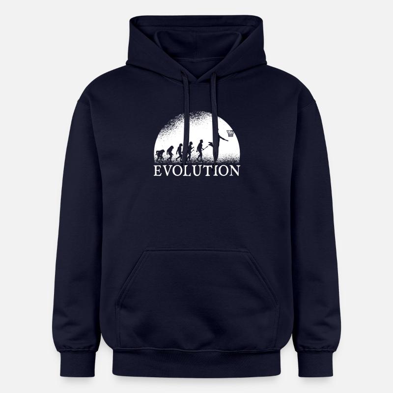 Basketball Evolution - Sweat à capuche Softstyle® Gildan Unisexe - bleu marine