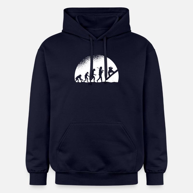 Evolution Snowboarding - Gildan Unisex Softstyle® Midweight Hoodie - Navy